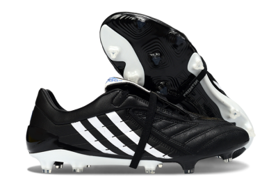Adidas Predator Accelerator Elite Fold-Over Tongue FG Football Boots - Black/Classic Black/White Strike