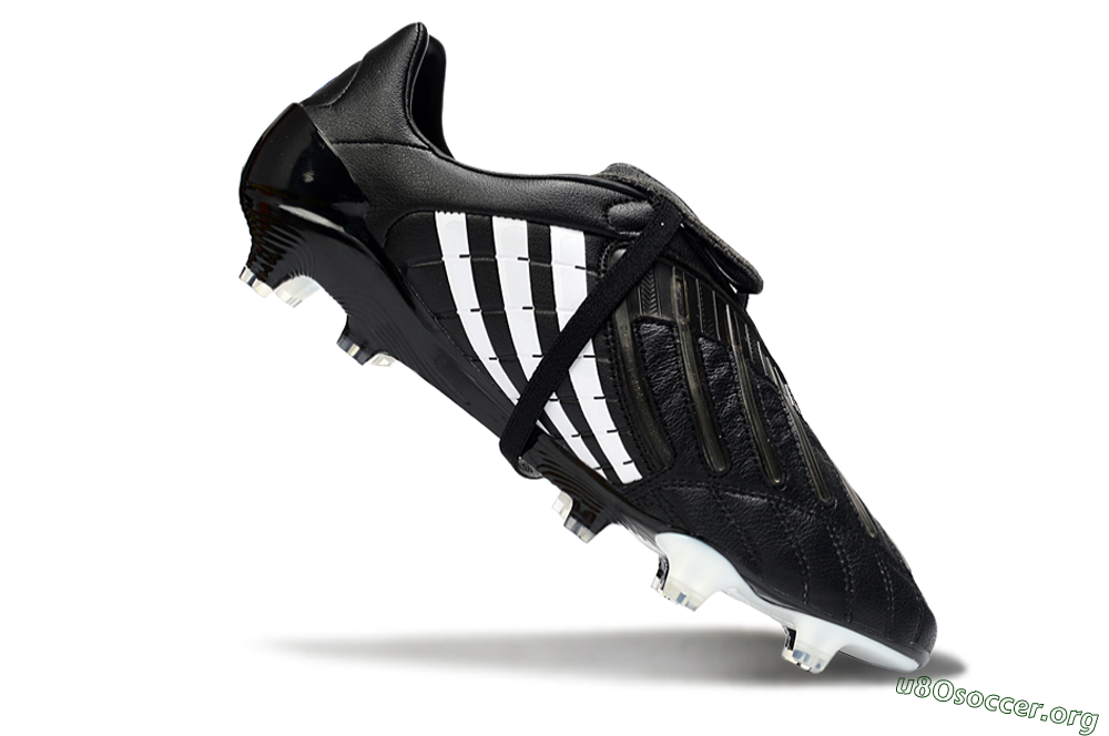 Adidas Predator Accelerator Elite Fold-Over Tongue FG Football Boots - Black/Classic Black/White Strike 4