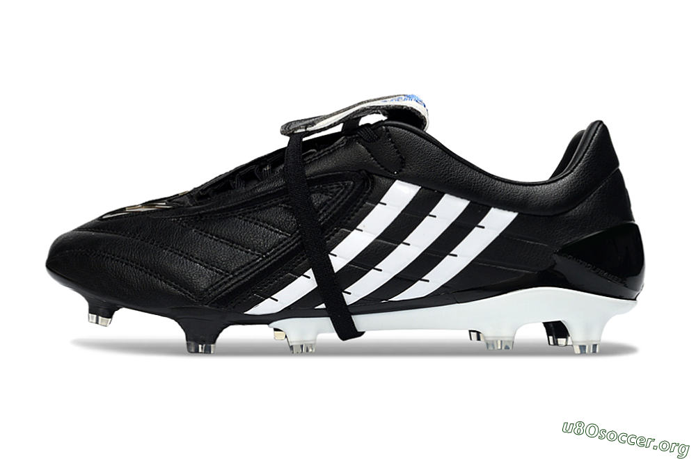 Adidas Predator Accelerator Elite Fold-Over Tongue FG Football Boots - Black/Classic Black/White Strike 3