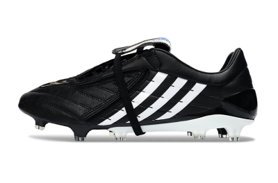 Adidas Predator Accelerator Elite Fold-Over Tongue FG Football Boots - Black/Classic Black/White Strike