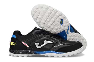 Joma Top Flex TF Football Shoes - Black/Electric Blue/Classic White