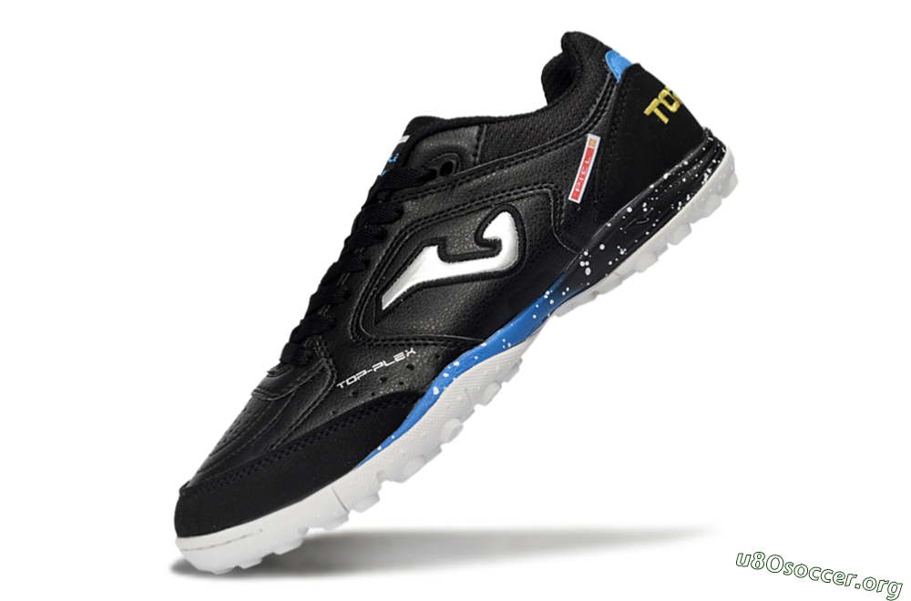 Joma Top Flex TF Football Shoes - Black/Electric Blue/Classic White 5
