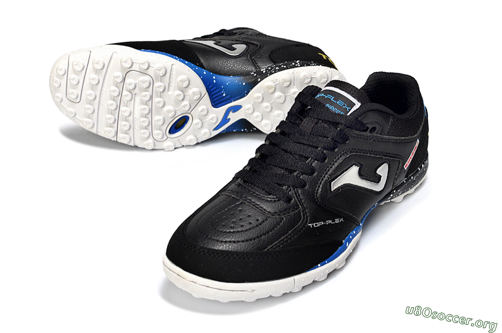 Joma Top Flex TF Football Shoes - Black/Electric Blue/Classic White 0