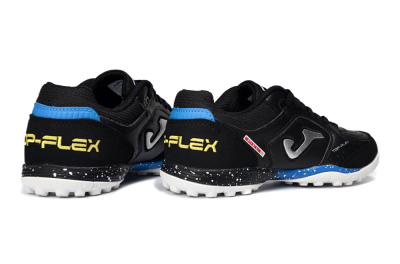 Joma Top Flex TF Football Shoes - Black/Electric Blue/Classic White