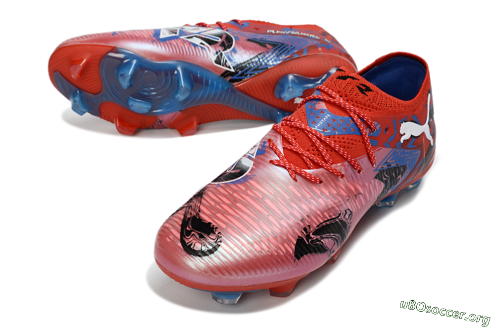 Puma Future 8 Ultimate FG Football Boots - Red/Electric Blue/Fiery Red 0