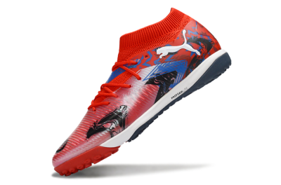 Puma Future 8 Ultimate TF Football Shoes - Red/Vibrant Red/Navy Blue