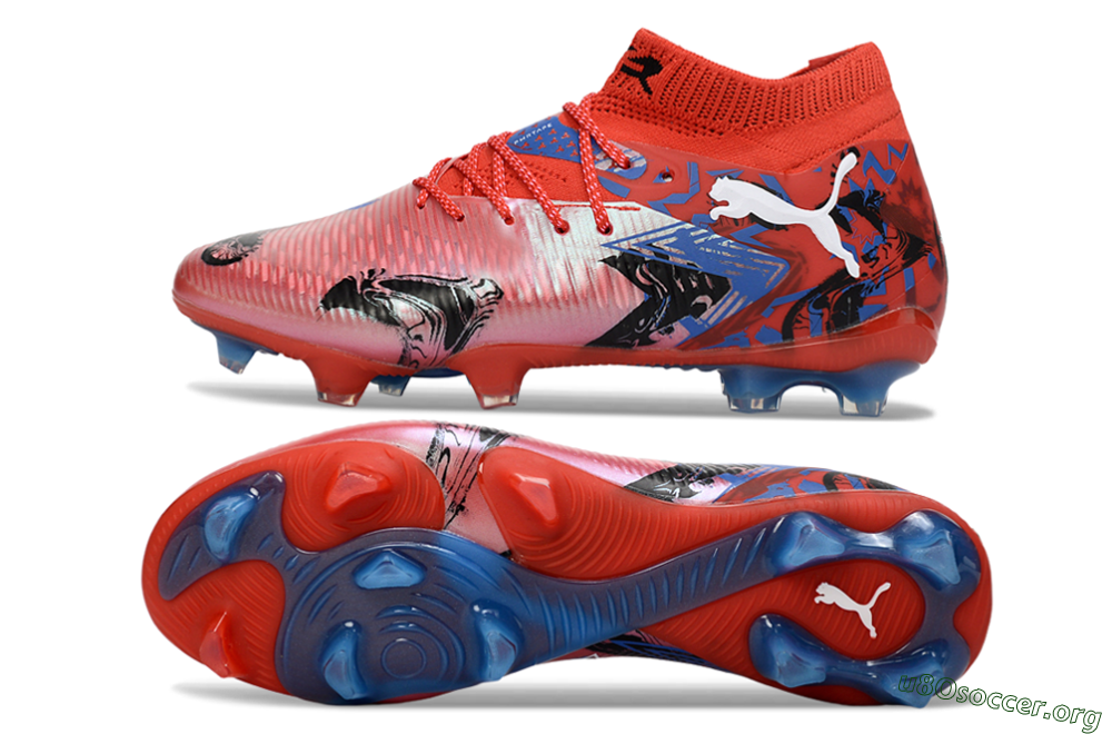 Puma Future 8 Ultimate FG Football Boots - Red/Electric Blue/Black 1