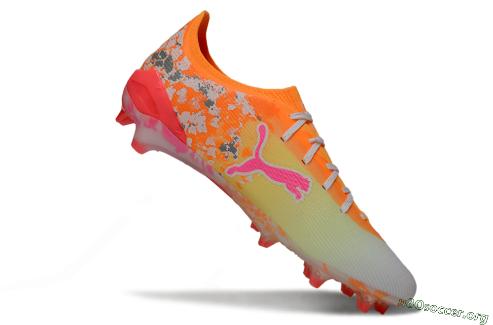 Puma Ultra Ultimate FG Football Boots - Orange/Flamingo Pink/Golden Yellow 4
