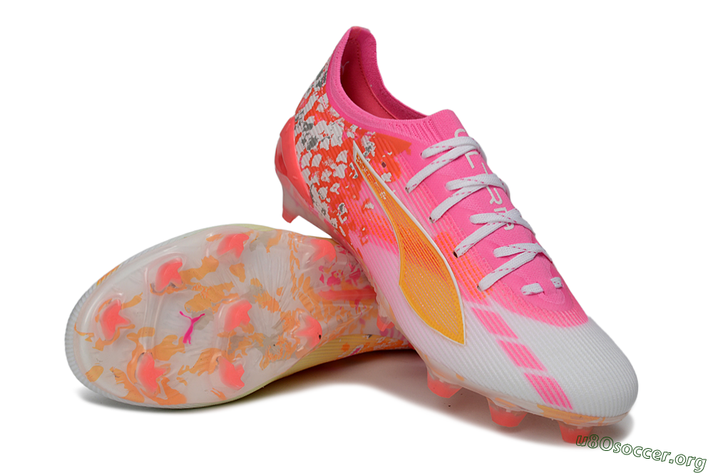 Puma Ultra Ultimate FG Football Boots - Orange/Flamingo Pink/Golden Yellow 0