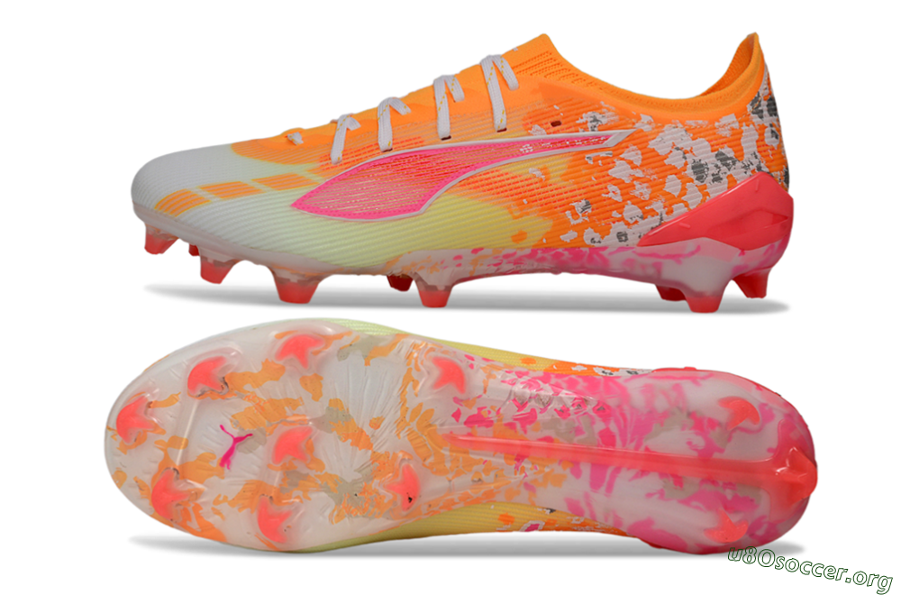 Puma Ultra Ultimate FG Football Boots - Orange/Flamingo Pink/Golden Yellow 1