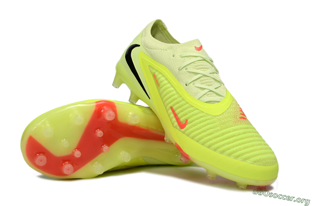 Nike Phantom 6 Low Elite AG Football Boots - Yellow/Neon Yellow/Coral Red 0