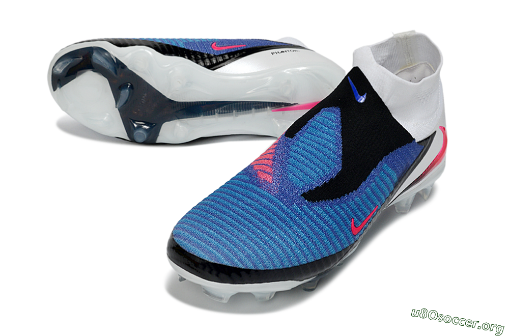 Nike Phantom 6 High Elite FG Football Boots - Blue/Electric Blue/Hot Pink 0