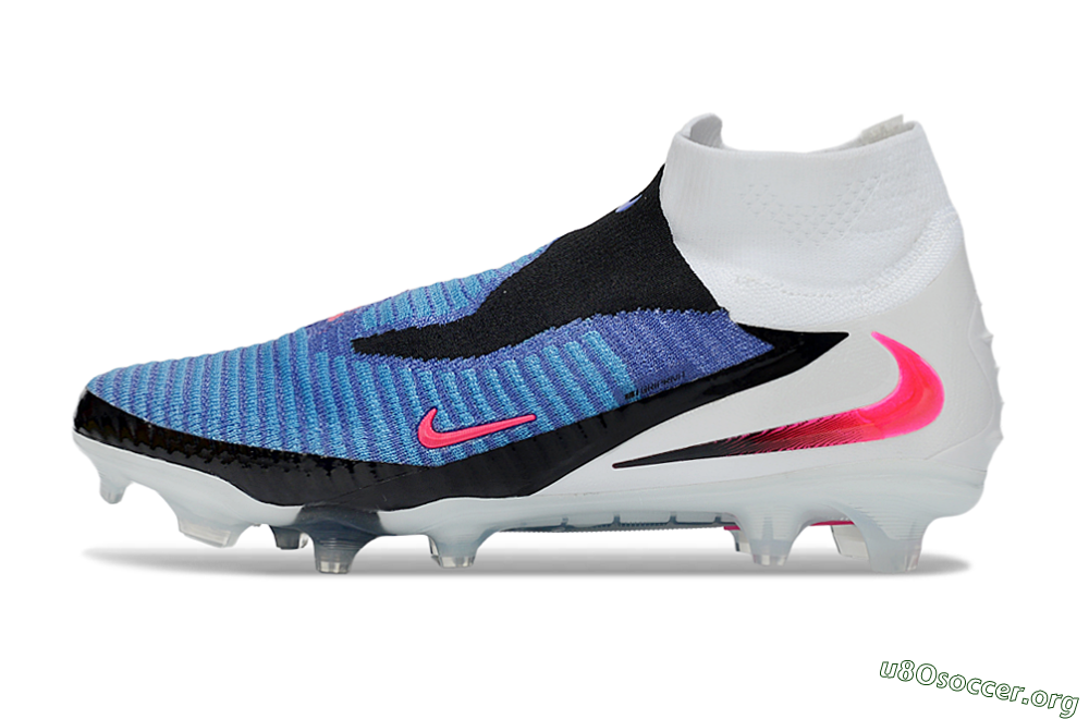 Nike Phantom 6 High Elite FG Football Boots - Blue/Electric Blue/Hot Pink 3