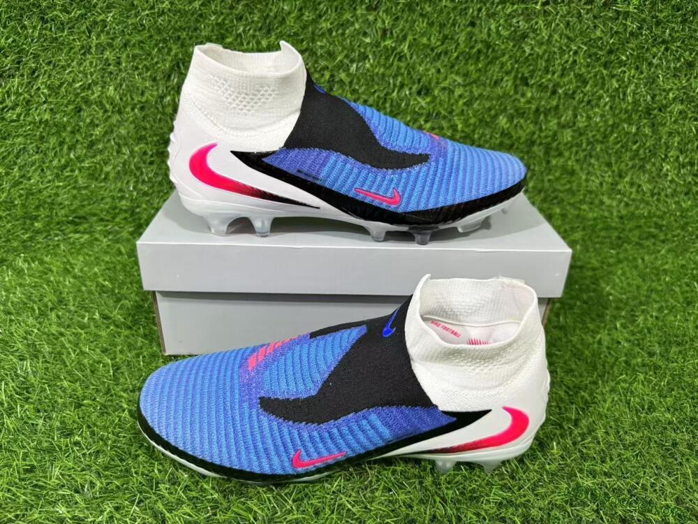 Nike Phantom 6 High Elite FG Football Boots - Blue/Electric Blue/Hot Pink