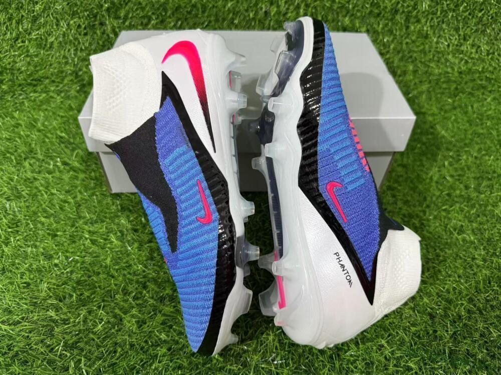 Nike Phantom 6 High Elite FG Football Boots - Blue/Electric Blue/Hot Pink
