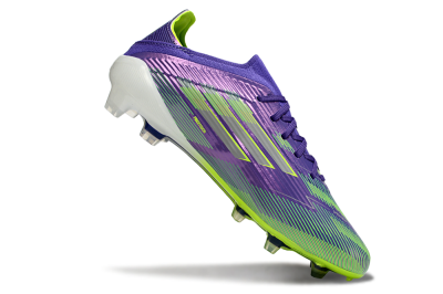 Adidas F50 Elite FG Football Boots - Purple/Lime Green/Electric Purple