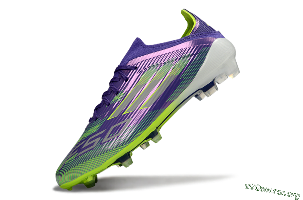 Adidas F50 Elite FG Football Boots - Purple/Lime Green/Electric Purple 6