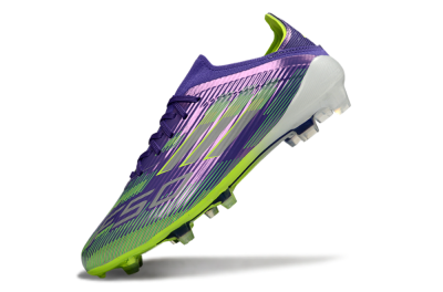 Adidas F50 Elite FG Football Boots - Purple/Lime Green/Electric Purple
