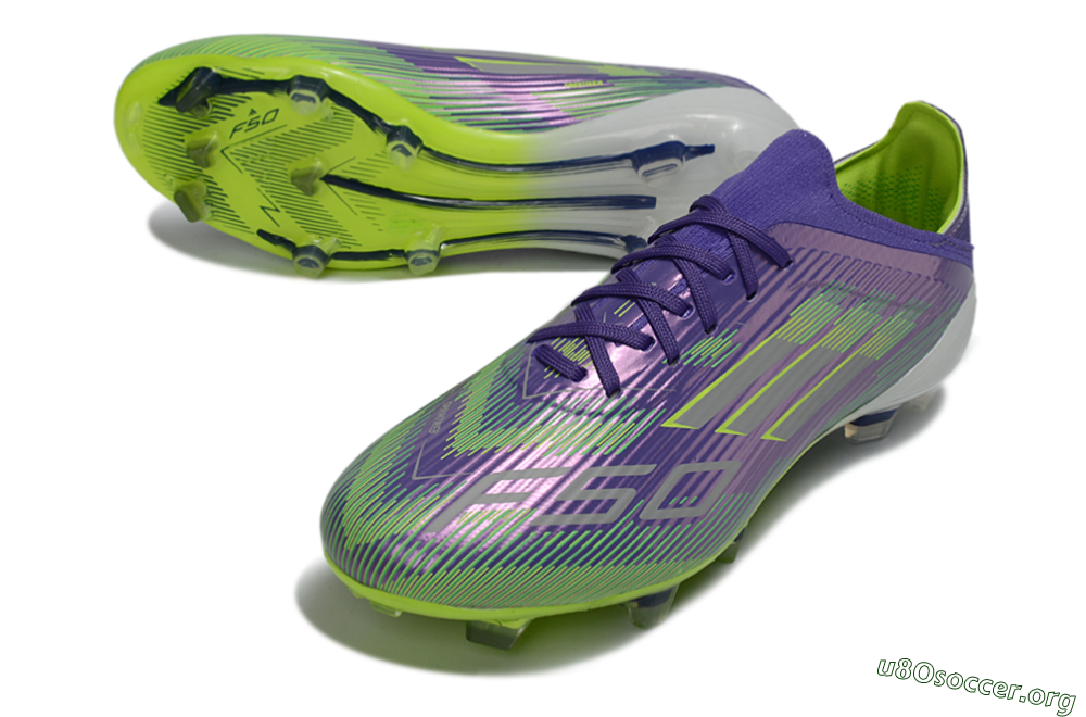 Adidas F50 Elite FG Football Boots - Purple/Lime Green/Electric Purple 0