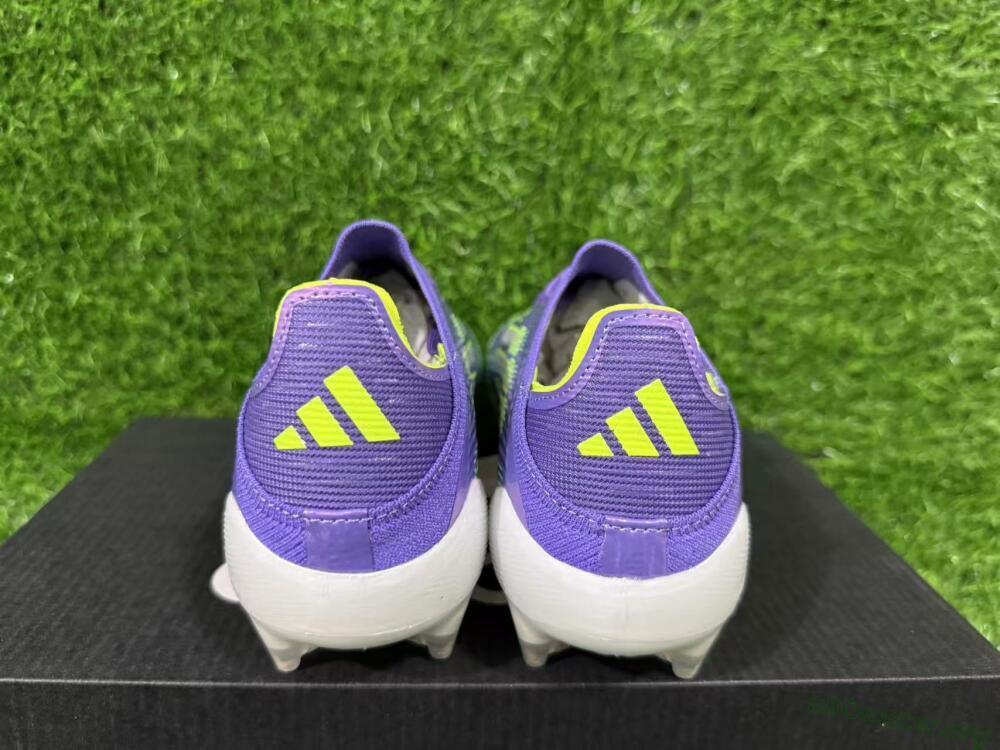 Adidas F50 Elite FG Football Boots - Purple/Lime Green/Electric Purple