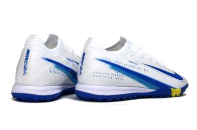 Nike Air Zoom Mercurial Vapor 16 Elite TF Football Shoes - White/Royal Blue/Lemon Yellow