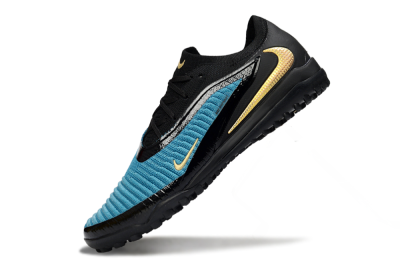 Nike Phantom 6 Low Elite TF Football Shoes - Teal/Midnight Black/Metallic Gold