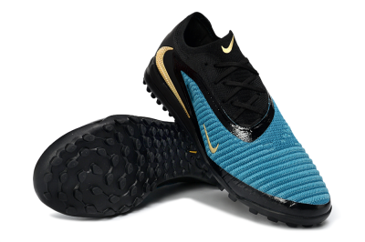 Nike Phantom 6 Low Elite TF Football Shoes - Teal/Midnight Black/Metallic Gold