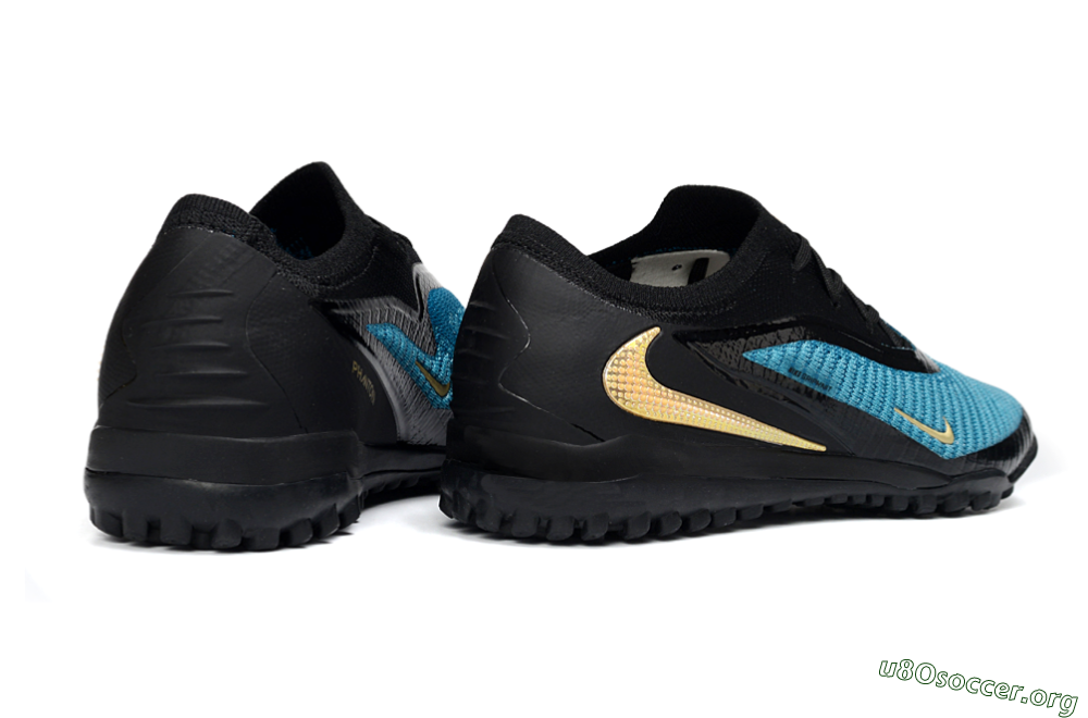 Nike Phantom 6 Low Elite TF Football Shoes - Teal/Midnight Black/Metallic Gold 6