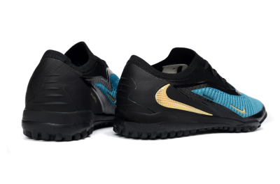 Nike Phantom 6 Low Elite TF Football Shoes - Teal/Midnight Black/Metallic Gold