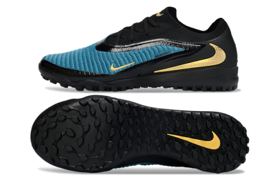 Nike Phantom 6 Low Elite TF Football Shoes - Teal/Midnight Black/Metallic Gold