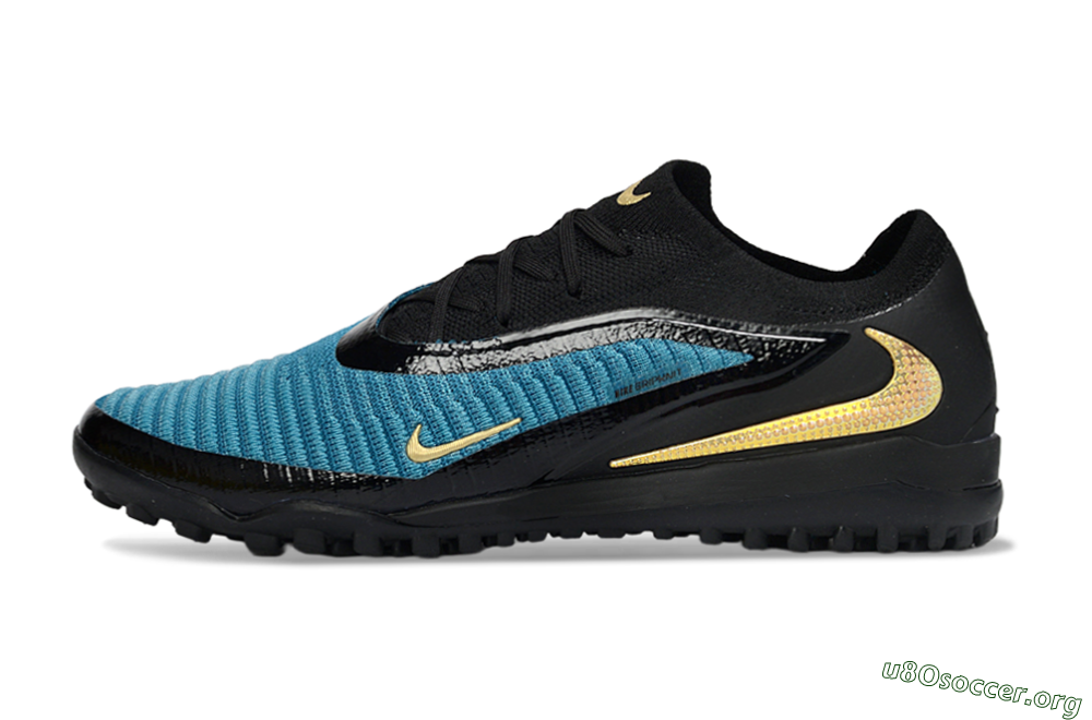 Nike Phantom 6 Low Elite TF Football Shoes - Teal/Midnight Black/Metallic Gold 3