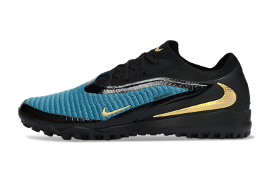 Nike Phantom 6 Low Elite TF Football Shoes - Teal/Midnight Black/Metallic Gold