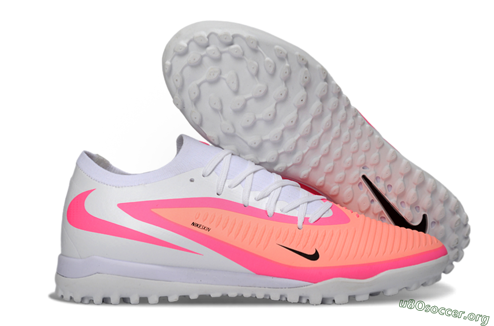 Nike Phantom 6 Low Elite TF Football Shoes - Pink/Vibrant Neon/Soft White 2