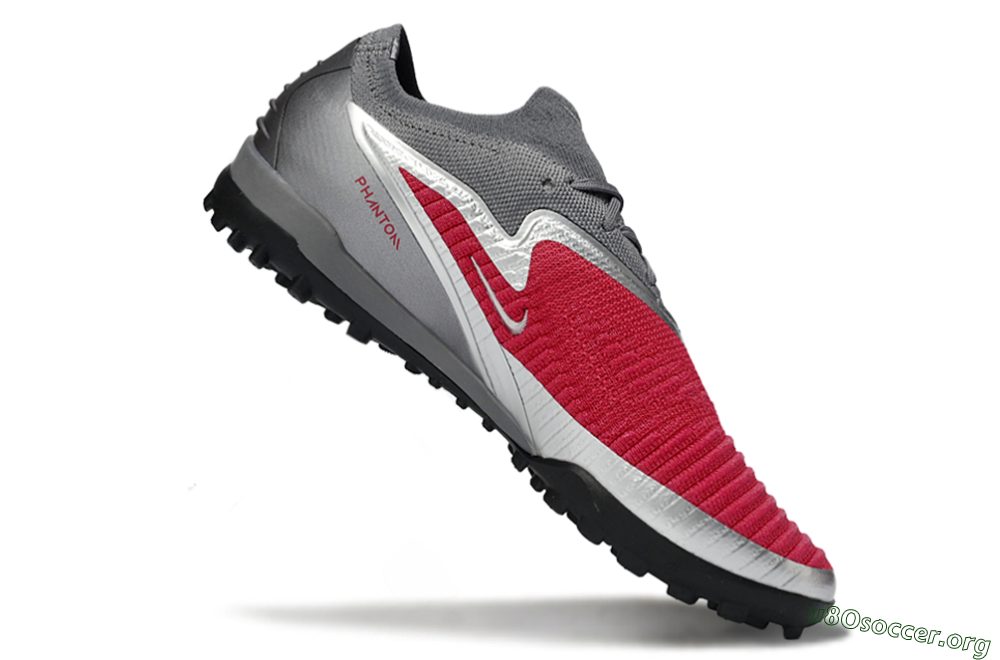 Nike Phantom 6 Low Elite TF Football Shoes - Red/Crimson Blaze/Grey Storm 4