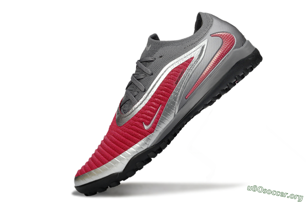 Nike Phantom 6 Low Elite TF Football Shoes - Red/Crimson Blaze/Grey Storm 5
