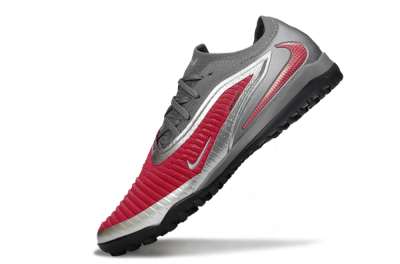Nike Phantom 6 Low Elite TF Football Shoes - Red/Crimson Blaze/Grey Storm