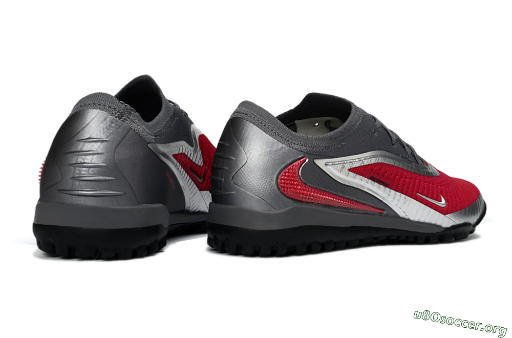 Nike Phantom 6 Low Elite TF Football Shoes - Red/Crimson Blaze/Grey Storm 6