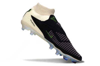 Nike Phantom 6 High Elite FG Football Boots - Black/Electric Green/Beige