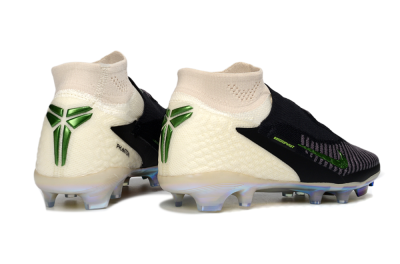 Nike Phantom 6 High Elite FG Football Boots - Black/Electric Green/Beige