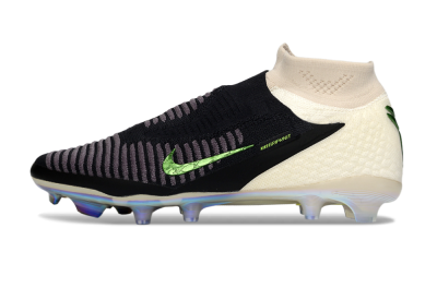 Nike Phantom 6 High Elite FG Football Boots - Black/Electric Green/Beige