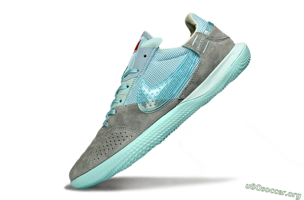 Nike Street Gato IC Football Shoes - Aqua/Sky Blue/Stone Gray 5