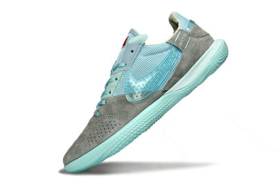 Nike Street Gato IC Football Shoes - Aqua/Sky Blue/Stone Gray