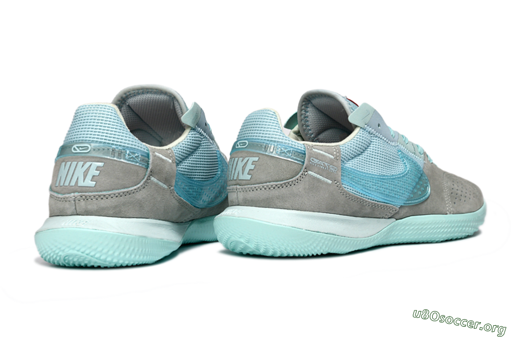 Nike Street Gato IC Football Shoes - Aqua/Sky Blue/Stone Gray 6