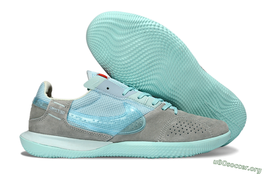 Nike Street Gato IC Football Shoes - Aqua/Sky Blue/Stone Gray 2