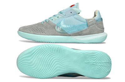 Nike Street Gato IC Football Shoes - Aqua/Sky Blue/Stone Gray