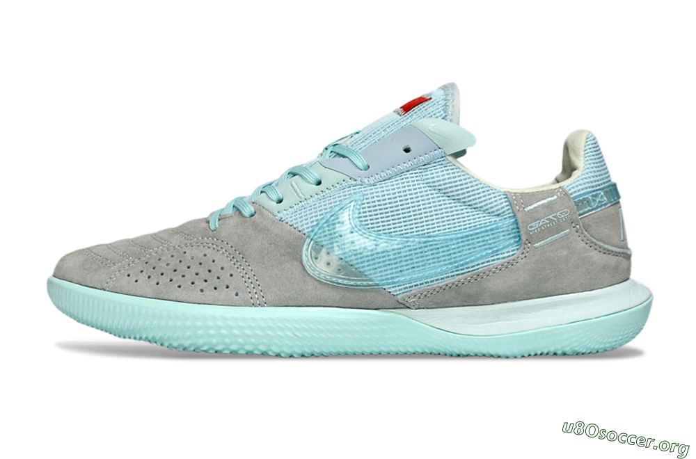 Nike Street Gato IC Football Shoes - Aqua/Sky Blue/Stone Gray 3