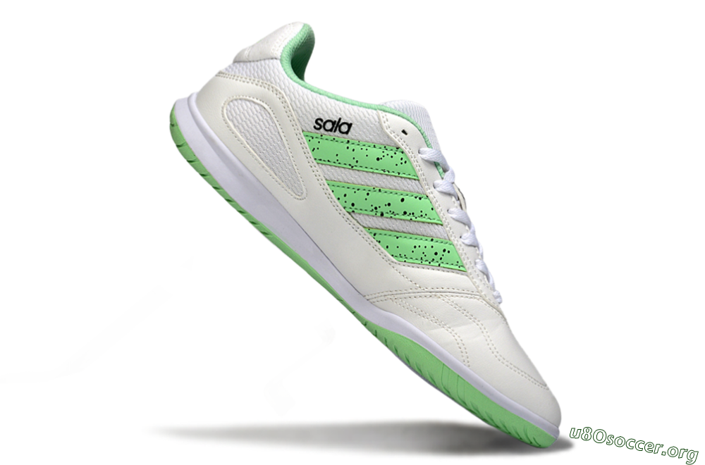 Adidas Top Sala IC Football Shoes - White/Fresh Green/Classic White 4
