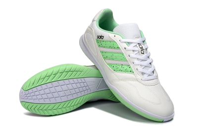 Adidas Top Sala IC Football Shoes - White/Fresh Green/Classic White