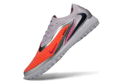 Nike Phantom 6 Low Elite TF Football Shoes - Orange/Fuchsia Pink/Silver Grey
