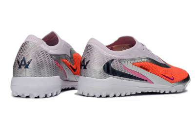 Nike Phantom 6 Low Elite TF Football Shoes - Orange/Fuchsia Pink/Silver Grey